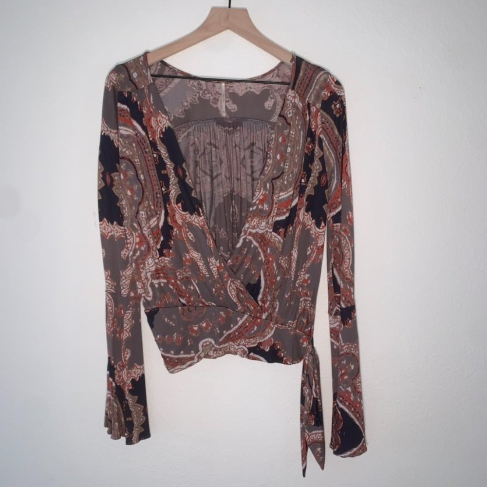 Free People Fiona Wrap Top - Picture 3 of 5